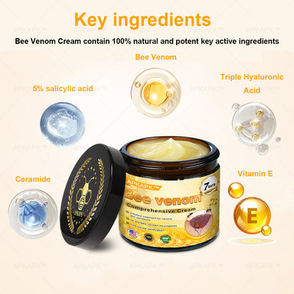 Mayo Clinic Official:🥇🥇 APKAPK™ Bee Venom Skin Treatment Cream, Anti-aging, Hydrating, Skin Repair, Even Tone, Acne and Dark Spot Treatment, Wart and Mole Removal, Psoriasis Relief